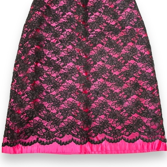 Cibeline Sariano Strapless Contrast Lace Mini Dress - Picture 5 of 7